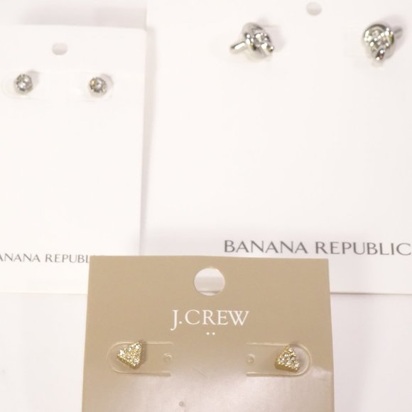 J. Crew Jewelry - Banana Republic J.Crew Earrings Set of 3 pair